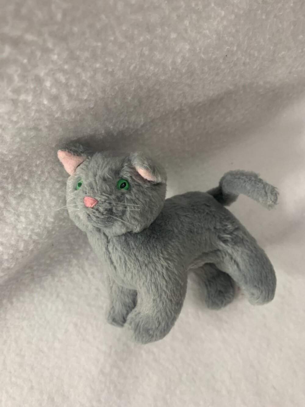 American Girl Doll Kirsten Mama Cat Plush Stuffed Animal Pleasant Company Gray